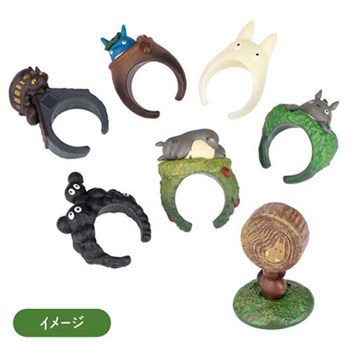 Kazaring Rings - My Neighbor Totoro - 6pc Totoro Blind Box Display