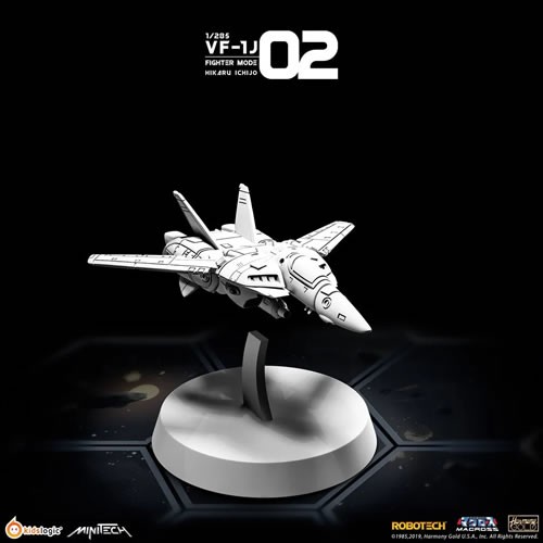 Minitech Miniature Model Kits - Macross / Robotech - VF1J Fighter Mode (Hikaru Ver)