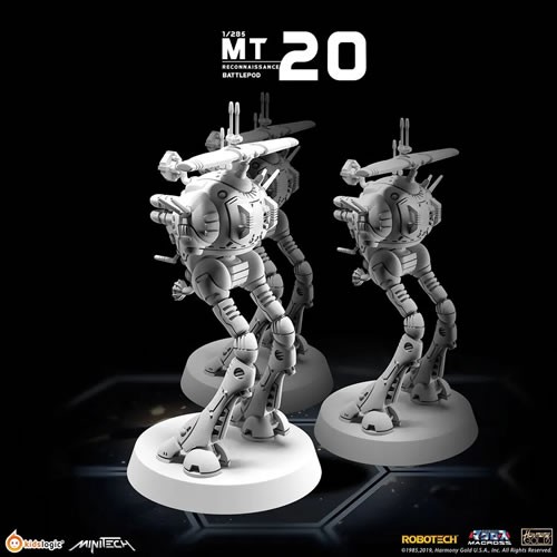 Minitech Miniature Model Kits - Macross / Robotech - Reconnaissance Battlepod 3-Pack