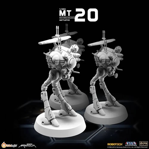 Minitech Miniature Model Kits - Macross / Robotech - Reconnaissance Battlepod 3-Pack