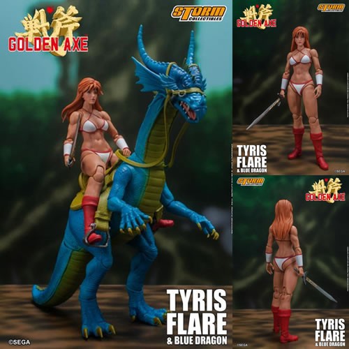 Golden Axe Figures - 1/12 Scale Tyris Flare & Blue Dragon