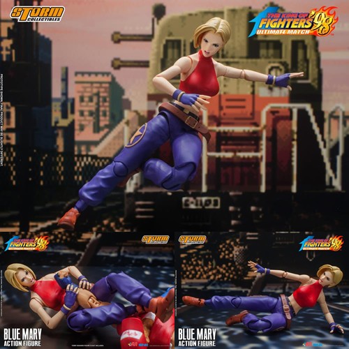 King Of Fighters '98 Ultimate Match Figures - 1/12 Scale Blue Mary