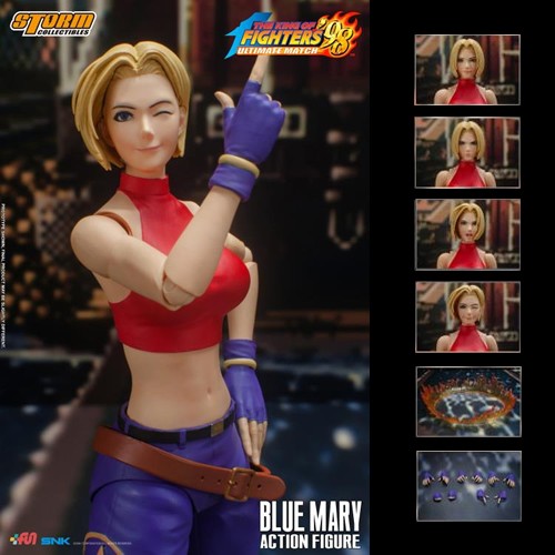 King Of Fighters '98 Ultimate Match Figures - 1/12 Scale Blue Mary