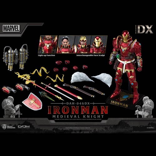 Dynamic 8-ction Heroes Figures - Marvel - DAH-046DX Medieval Knight Iron-Man Deluxe Version