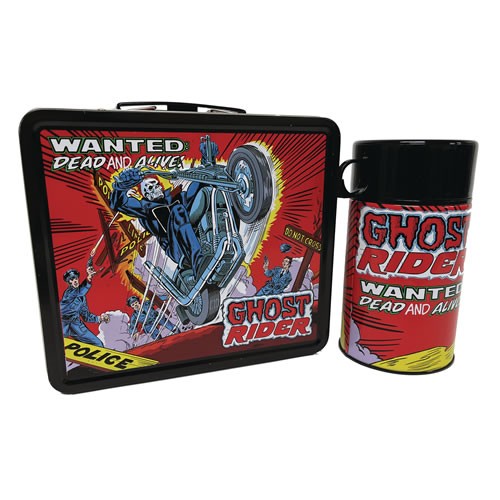 Lunchboxes & Carry All Tins - Marvel - Ghost Rider Lunch Box w/ Thermos Exclusive