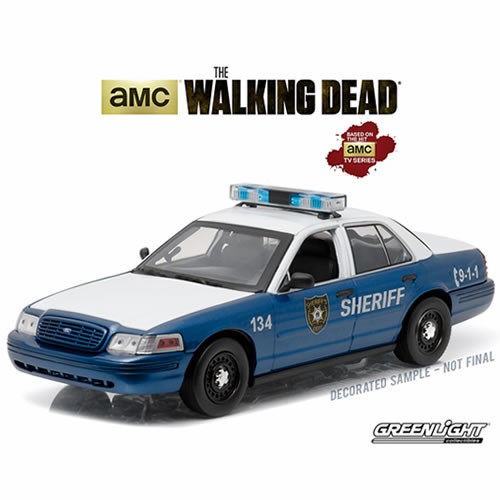 1:18 Diecast - The Walking Dead - Rick and Shane's 2001 Ford Crown Victoria Police Interceptor