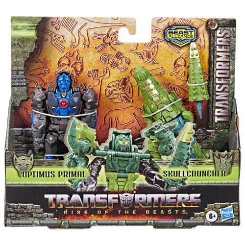 Transformers Figures - Rise Of The Beasts - BA Beast Combiners Optimus Primal & Skullcruncher - 5X00