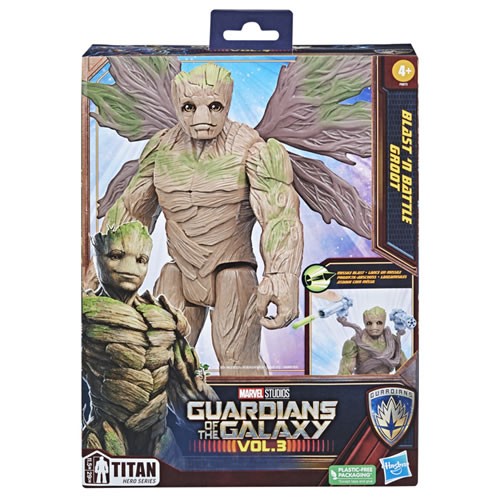 Guardians Of The Galaxy: Volume 3 Figures - 12" Titan Hero Series - Dlx Blast 'N Battle Groot - 5L21