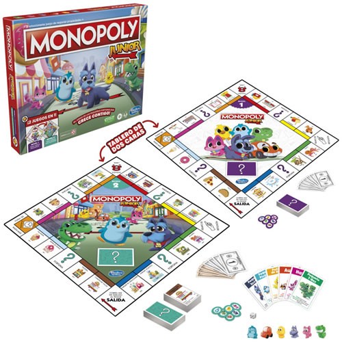 Boardgames - Monopoly Junior 2-In-1 Game - 5731 (SPANISH VERSION / VERSION EN ESPAÑOL)