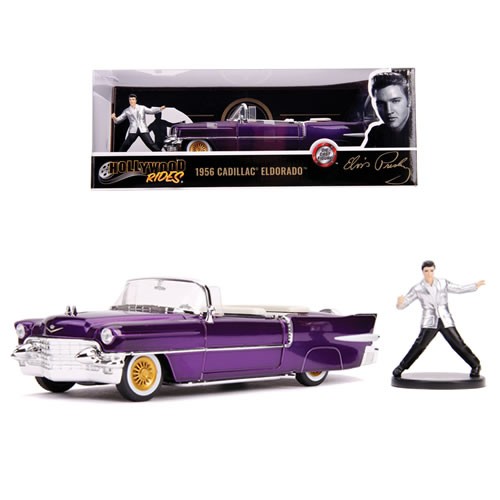 1:24 Scale Diecast - Hollywood Rides - Elvis - 1956 Cadillac Eldorado w/ Elvis Figure