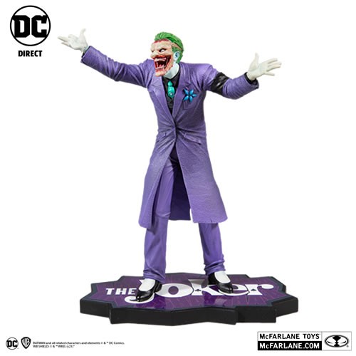 DC Direct Statues - Death Of The Family - 1/10 Scale The Joker: Purple Craze (By Greg Capullo)