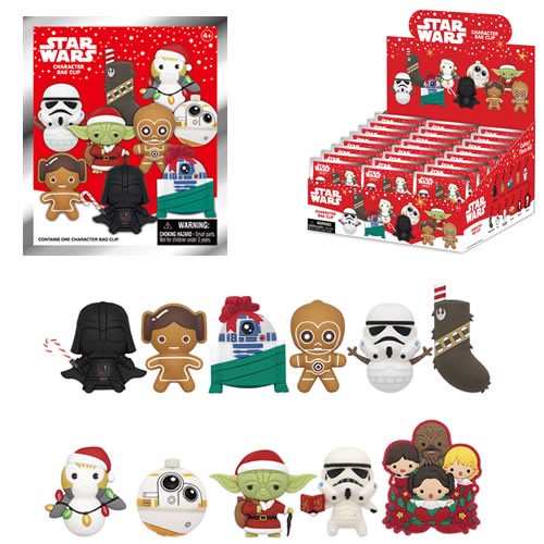 3D Foam Collectible Bag Clips - Star Wars - Seasonal - 24pc Blind Bag Display