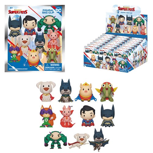 3D Foam Collectible Bag Clips - DC - DC League Of Super-Pets - 24pc Blind Bag Display