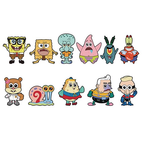 3D Foam Collectible Bag Clips - SpongeBob SquarePants - 24pc Blind Bag Display