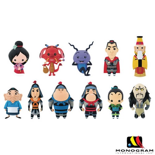 3D Foam Collectible Bag Clips - Disney - Mulan - S17 - 24pc Blind Bag Display