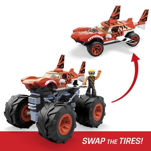 Mega Building Sets - Hot Wheels Monster Trucks - Tiger Shark Monster Truck