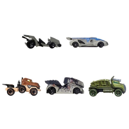 1:64 Scale Diecast - Hot Wheels - Jurassic World Dominion - Character Cars 5-Pack