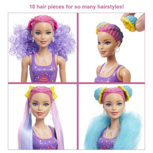 Barbie Dolls - Color Reveal Glitter Hair Swaps - Doll #01