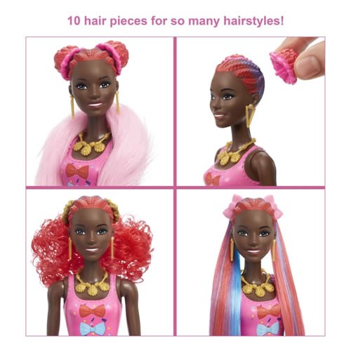 Barbie Dolls - Color Reveal Glitter Hair Swaps - Doll #02