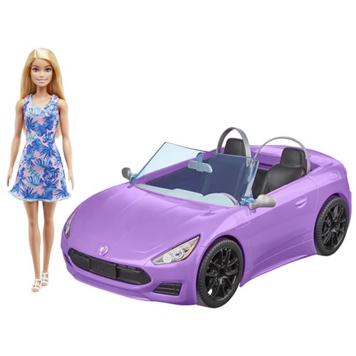 Barbie Dolls - Barbie w/ Convertible Vehicle (Blonde)