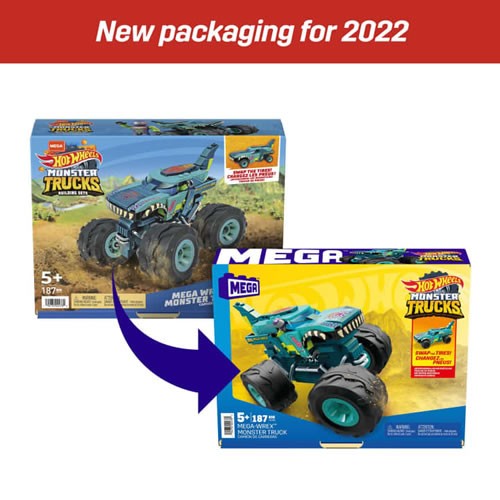 Mega Building Sets - Hot Wheels Monster Trucks - Mega-Wrex Monster Truck