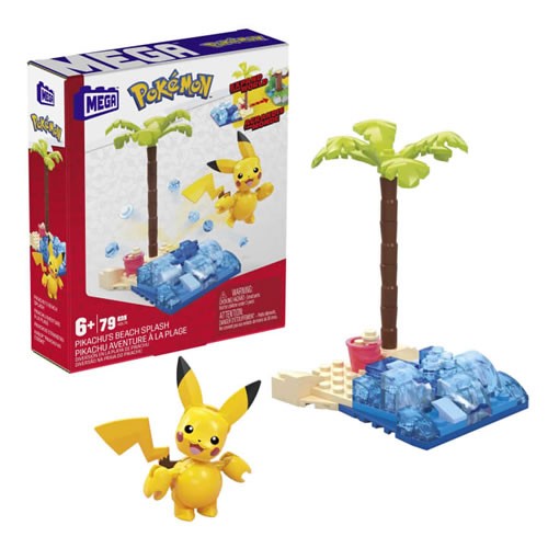 Mega Building Sets - Pokemon - Adventure Builder - Pikachu's Beach Splash