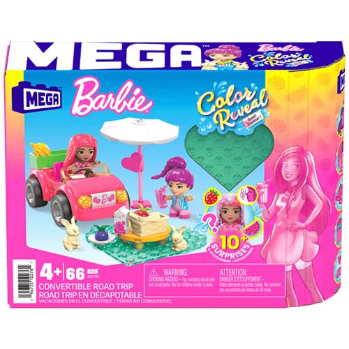 Mega Building Sets - Barbie - Color Reveal Convertible Road Trip