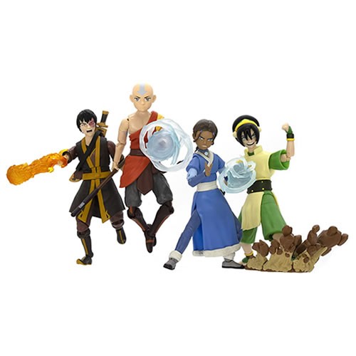 BST AXN Best Action Figures - Avatar: The Last Airbender - Powers 4-Pack (SDCC 2022) Exclusive