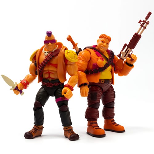 BST AXN Best Action Figures - TMNT - 5" Bebop & Rocksteady Arcade Flashing 2-Pack (SDCC 2022) Ex