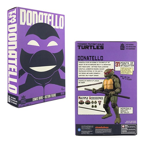 BST AXN Best Action Figures - TMNT - 5" Donatello + Comic