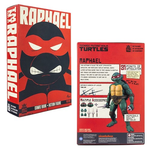 BST AXN Best Action Figures - TMNT - 5" Raphael + Comic