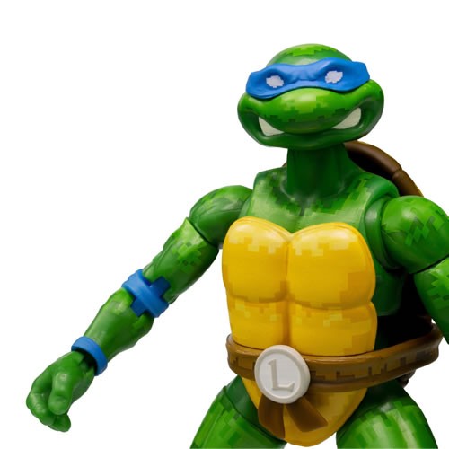 BST AXN Best Action Figures - TMNT - 5" Leonardo Pixelated (Arcade Game) Exclusive