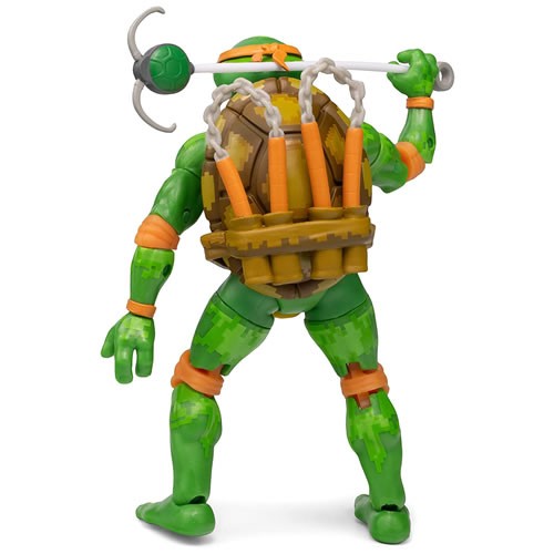 BST AXN Best Action Figures - TMNT - 5" Michelangelo Pixelated (Arcade Game) Exclusive