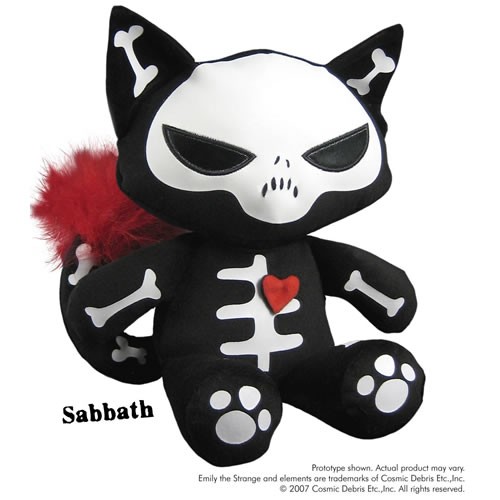 Emily The Strange Skele-Posse Plush - 8" Deluxe Sabbath