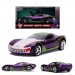 1:32 Scale Diecast - Hollywood Rides - DC - 2009 Corvette Stingray Concept (Joker Deco)